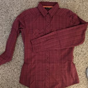 Arc'teryx long sleeve plaid shirt